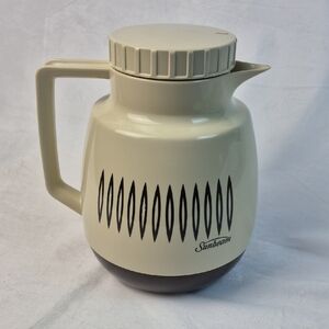 Vintage 1980s Sunbeam Thermal Carafe Almond / Beige Brown